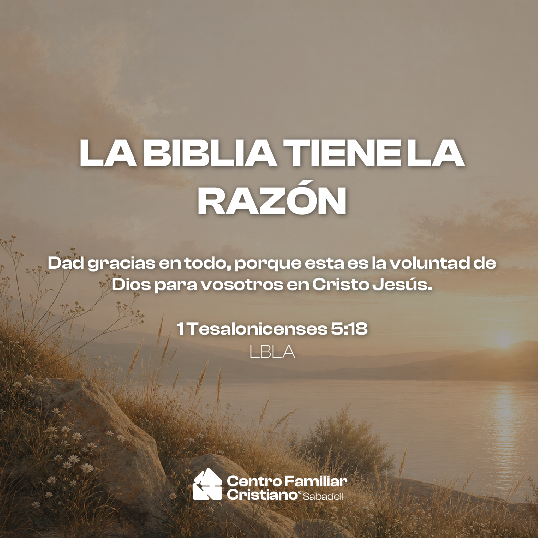 LA BIBLIA TIENE LA RAZÓN